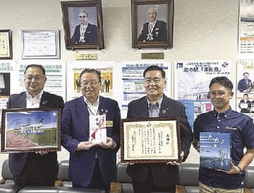 丸本組／宮城県東松島市に寄付／ブルーインパルス機体、道の駅に常設展示支援
