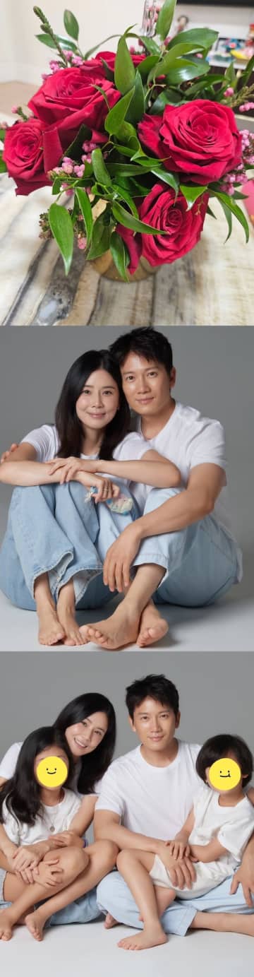 “おしどり夫婦” イ・ボヨン、チソン夫婦が結婚12周年。お揃いコーデの家族写真が「素敵すぎる」