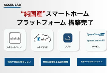 アクセルラボ、純国産スマートホームプラットホームを構築