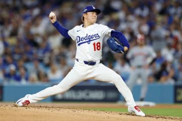 山本由伸が７回途中９K２失点、113球の熱投！ ６回無死満塁の大ピンチを無失点斬りにMLB公式は賛辞「ヨシノブにとって何も問題なかった」