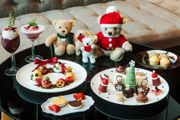 シュタイフの‟テディベア付き”クリスマスアフタヌーンティー、ザ・プリンスギャラリー 東京紀尾井町で