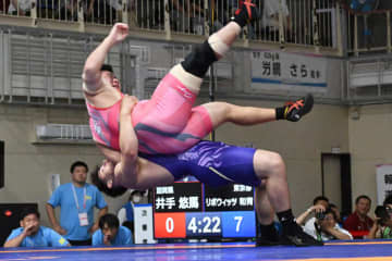 ＜レスリング＞リボウィッツ和青（東京・自由ケ丘学園高）が初のグレコローマン出場で優勝…2025年国民スポーツ大会・最終日（少年男子グレコローマン）