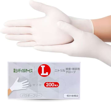 【Amazonセール】プラモ塗装などで活躍。FUJI MEDICAL SERVICEの「ニトリル手袋」L/XLサイズが特別価格で販売