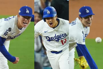 日本人トリオが躍動！大谷の勝負強さ、山本の粘投、佐々木の完璧締め ドジャース地区シリーズ進出