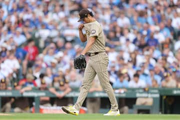 パドレスのダルビッシュ有、2回投げ切れず無念の降板　勝負のWCシリーズ第3戦でカブスに2点先制許す