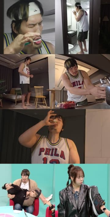 “217cm”チェ・ホンマンが芸能活動20年目にして日常生活をテレビ初公開！「1回のトイレで1kg減る」