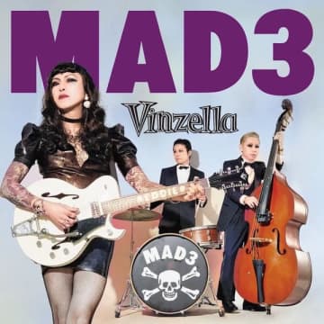 MAD3、活動休止直前のレコ発ワンマンライブが10月10日（金）下北沢SHELTERで開催。ラストアルバムと同名のEDDIEモデルギター『VINZELLA』が完成。「私のロックンロール人生の結晶とも言えるギター」