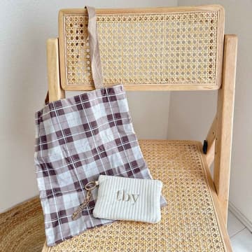 かわいいポーチ付き！【しまむら】お買い物やサブバッグに◎「チェックバッグ」