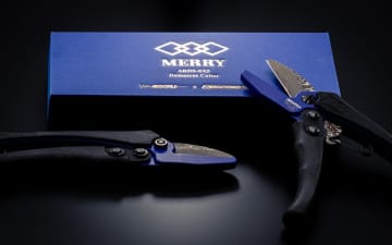室本鉄工とのコラボ商品「ダマスカスメリーカッター」の先行発売が決定