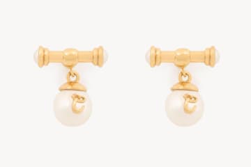 クロエのパールジュエリー、パールが揺れる"Tバー”イヤリングやチェーンネックレス