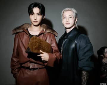 Stray Kids バンチャン＆Snow Man 目黒蓮が2ショット！「FENDI」ファッションショーに登場