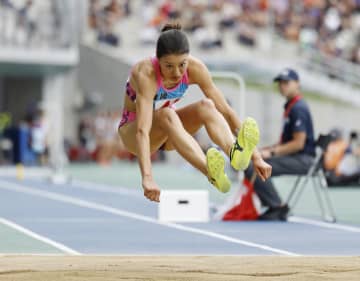 高島真織子が大会記録で優勝　滋賀国スポ、成年女子三段跳び
