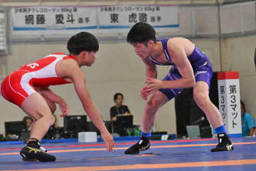 ＜レスリング＞【写真集】2025年国民スポーツ大会／決勝（少年男子フリースタイル）