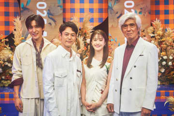 日曜劇場『ザ・ロイヤルファミリー』の妻夫木聡・目黒蓮・松本若菜・佐藤浩市がイベントに揃って出演、撮影現場の様子を紹介