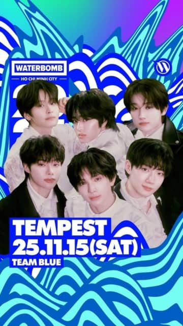 TEMPEST、デビュー後初の「WATERBOMB」出演決定！11月15日のベトナム公演に参加