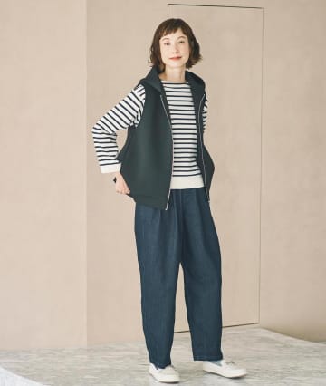 【上下しまむら】40・50代が真似したい「こなれコーデ」