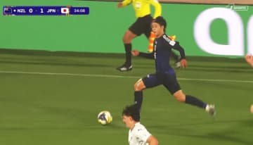 18歳爆走にSNS騒然！日本代表SBが“35m圧巻ドリブル”「無双だ」「ほんまに高校3年生？」森壮一朗がパスカットから一気に加速【U-20W杯】
