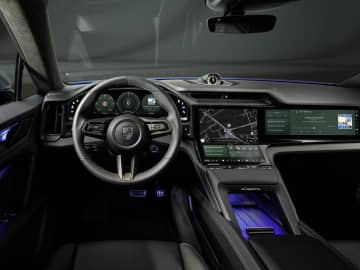 ポルシェが「カイエン エレクトリック」のインテリアを公開、デジタル化と室内体験を再定義
