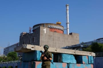 電源喪失の原発付近で砲撃　ロシア占拠、南部ザポリージャ