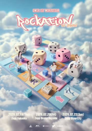福岡・大阪・東京で開催！元NMB48メンバー所属のバンドQWER、ワールドツアー「ROCKATION」日本公演決定