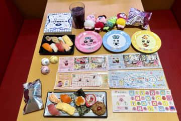 スシローの「おぱんちゅうさぎ」メニューやグッズを撮り下ろし可哀想に！コラボのマスコットやつみあげフィギュア、すし皿などが登場