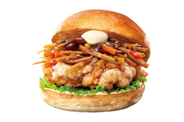 ロッテリア、秋を感じる「鶏ごぼうバーガー」「牛カルビごぼうバーガー」