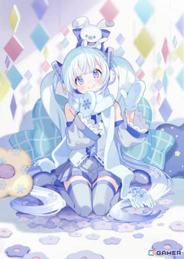 「雪ミク」がフリュー初のプライズ化！ぶーた氏のイラストをもとにしたぬいぐるみやアクスタ、ぬーどるストッパーなどが登場