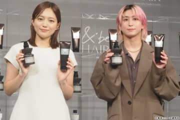 佐久間大介＆川口春奈「ツルツルすぎてやばい」ヘアケア新商品で美髪をアピール！
