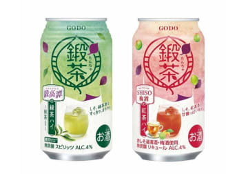 オエノングループ、鍛高譚(たんたかたん)シリーズのお茶割り「鍛茶（たんちゃ）」2種類を全国発売