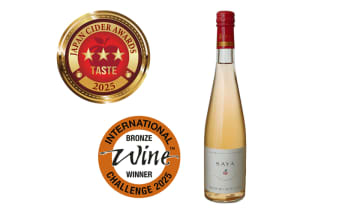 赤果肉リンゴのシードルが本年も入賞　「サダハルアオキ SAYA2024」が「JAPAN CIDER AWARDS 2025」で三つ星、「INTERNATIONAL CIDER CHALLENGE 2025」で銅賞受賞