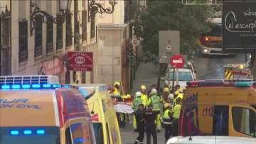 築50年で改修中の建物倒壊　4人死亡、3人けが　スペイン・マドリード
