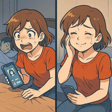 深夜、夫のスマホを覗き見すると知らない私がいた…その正体を知って涙が止まらない【短編小説】
