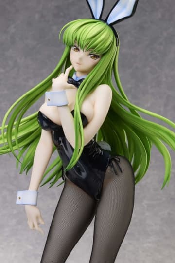 「コードギアス 反逆のルルーシュ」より「C.C.」が全高約60cmの1/3スケールフィギュアで登場艶やかな黒のバニースーツで立体化