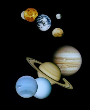 太陽系の家族写真（1999年）　懐かしの惑星モンタージュ