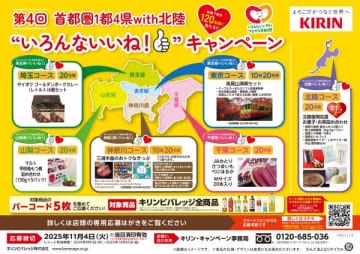 首都圏1都4県＆北陸の “いいね！”をプレゼント、キリンビバレッジの商品を買って応募しよう