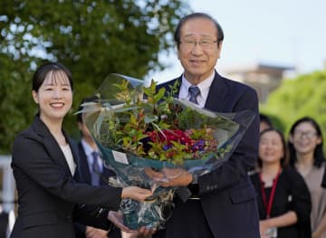 ますますチャレンジ精神で　北川さん、一夜明け京大に出勤