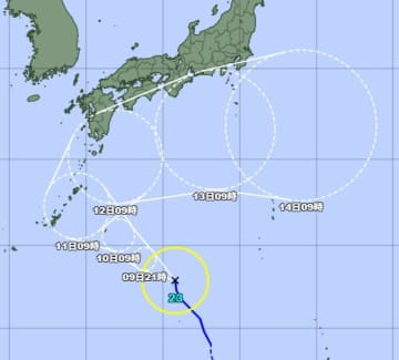 台風23号が12日から日本近海に接近　埼玉・東京の3連休の天気は【速報】