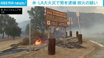 米・LA大火災で29歳男逮捕 放火の疑い