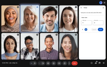 「Google Meet」の会議中にタイマーを表示可能に／参加者全員が時間を把握でき、スムーズな会議の進行に役立つ