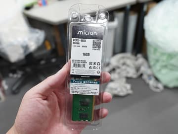 MicronのECC付きDDR5-5600 RDIMM、16GBで25,800円