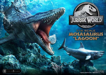 全長1mに迫る巨大サイズ。映画「ジュラシック・ワールド」より「モササウルス」が1/15スケールスタチュー化
