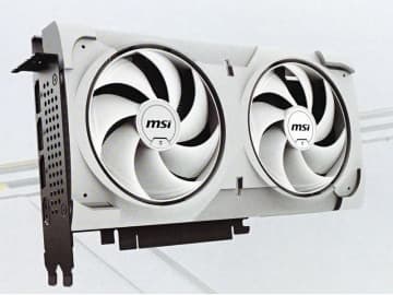 白い2連ファン搭載の「MSI GeForce RTX 5060 Ti 16G VENTUS 2X OC WHITE PLUS」