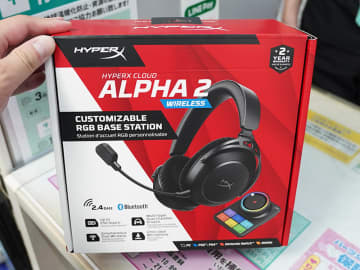 最大250時間動作のワイヤレスゲーミングヘッドセット「Cloud Alpha 2」がHyperXから