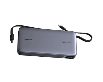 UGREEN製のモバイルバッテリーがお得！　Amazonプライム感謝祭最終日　USB Type-Cケーブル2本内蔵の25000mAhモデル「PB552」は9961円