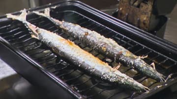「美味しい食べ方は塩焼き」プロ直伝の焼き方で楽しむ今年の特大サンマ　不漁から一転「脂ののりが最高」
