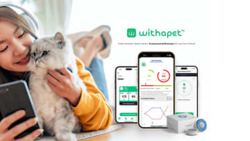 愛犬家に好評のWITHaPET(動物用AIデジタル聴診器)に新しい機能が追加！リクエストが多かった猫バージョンが登場！見えない不調を心拍が教えてくれる！
