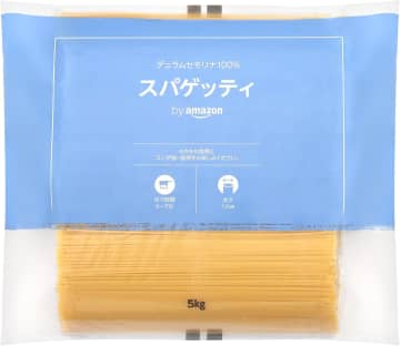 【10日23:59までプライム感謝祭で24%オフ】5kgで1,472円！おうちパスタに活躍「by Amazon スパゲッティ 1.6mm」