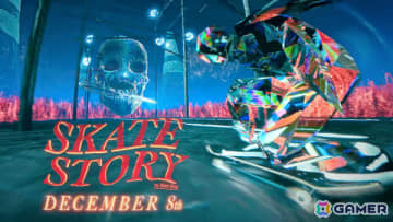 火花と煙をまき散らしながら地下世界を駆け抜けるスケボーゲーム「Skate Story」が12月8日にリリース！
