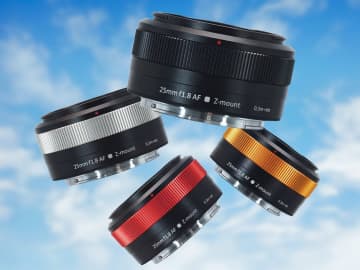 ピントリングのカラーが選べる単焦点レンズ「SG-image AF 25mm F1.8」にニコンZ用
