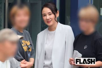 吉田羊、ネトフリドラマのロケを目撃…真剣から爆笑へ表情“激変”、共演の役所広司は完全“変装”姿